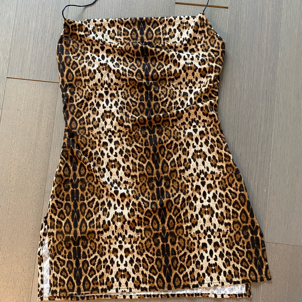 Leopard mini dress
